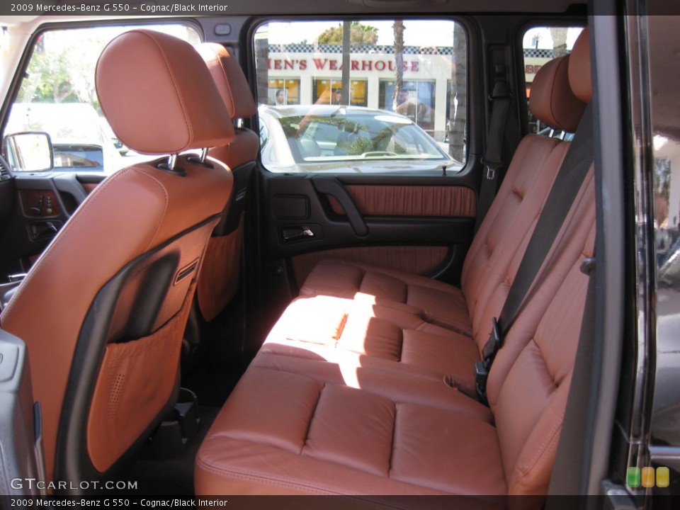 Cognac/Black Interior Rear Seat for the 2009 Mercedes-Benz G 550 #80202395