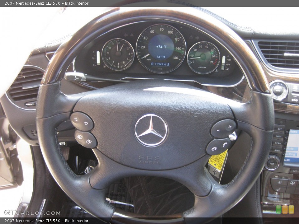 Black Interior Steering Wheel for the 2007 Mercedes-Benz CLS 550 #80204303