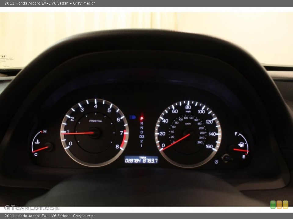 Gray Interior Gauges for the 2011 Honda Accord EX-L V6 Sedan #80206183