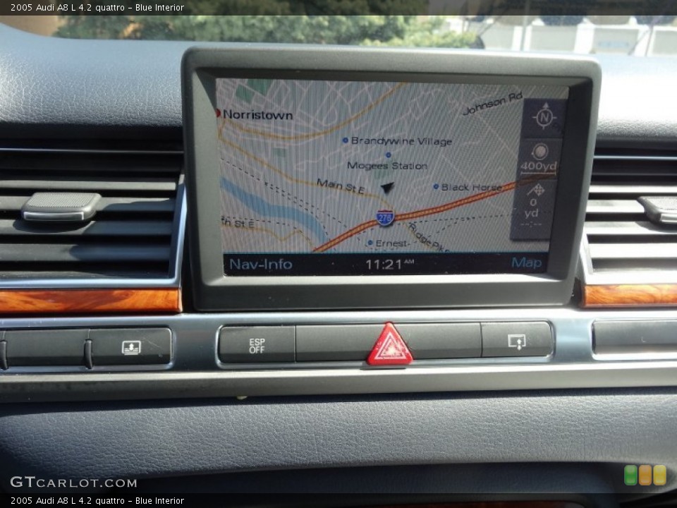 Blue Interior Navigation for the 2005 Audi A8 L 4.2 quattro #80206628