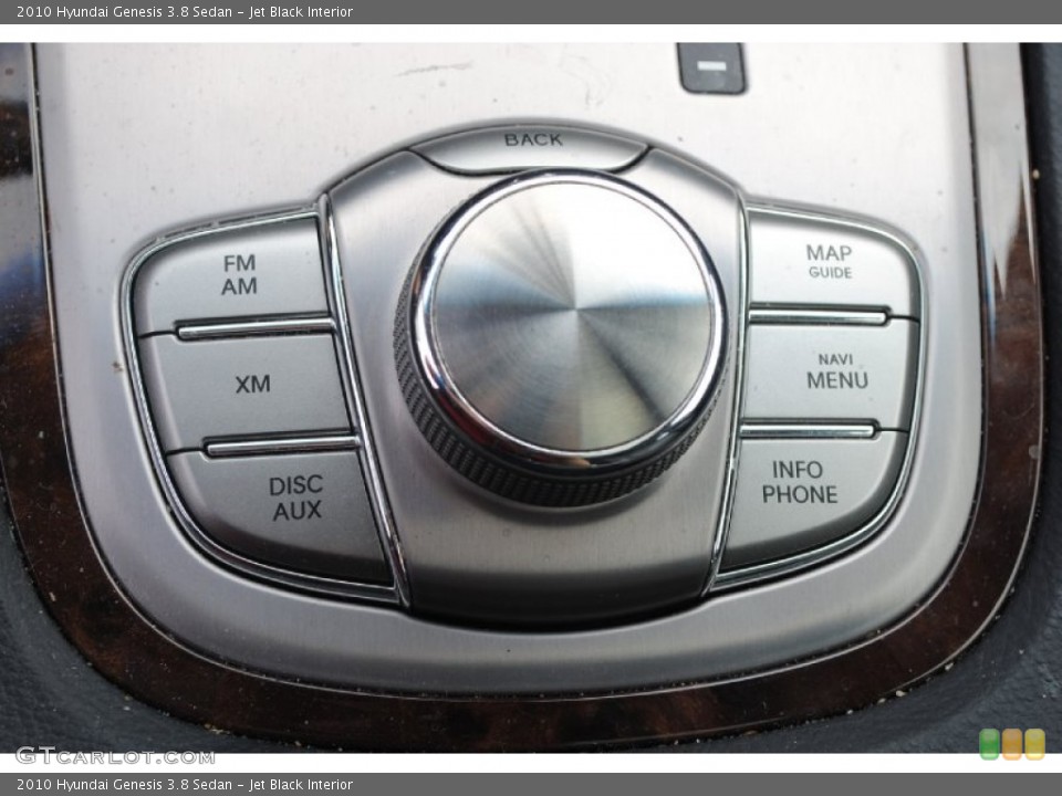 Jet Black Interior Controls for the 2010 Hyundai Genesis 3.8 Sedan #80208847