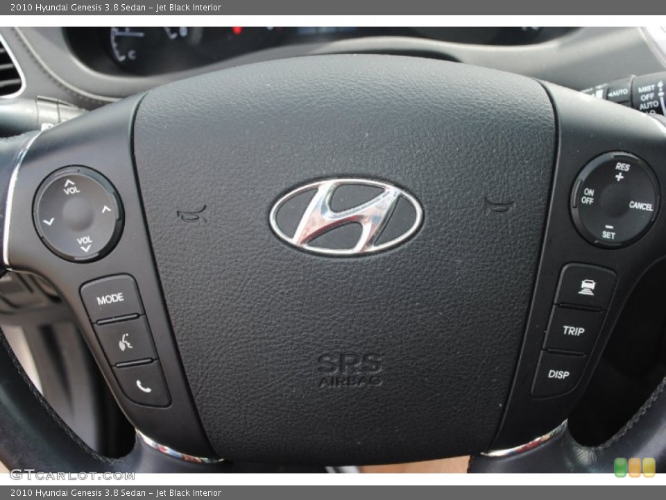 Jet Black Interior Controls for the 2010 Hyundai Genesis 3.8 Sedan #80208958