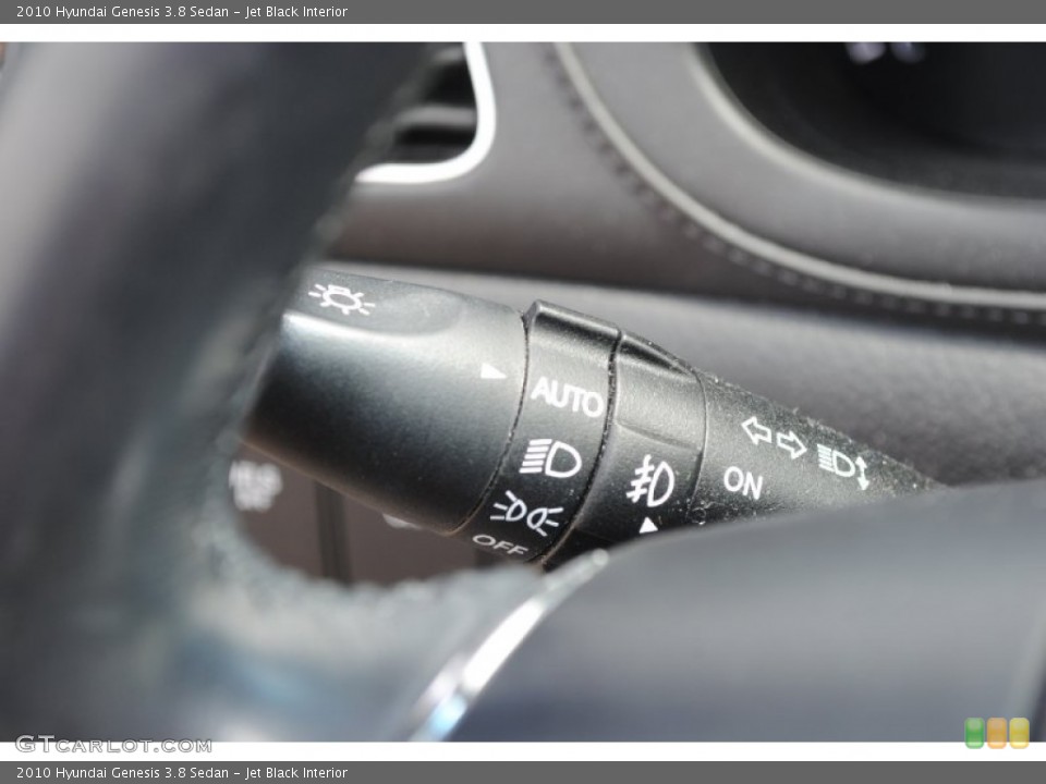 Jet Black Interior Controls for the 2010 Hyundai Genesis 3.8 Sedan #80208978