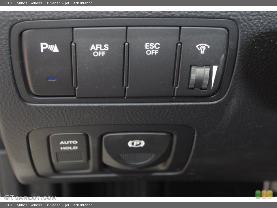 Jet Black Interior Controls for the 2010 Hyundai Genesis 3.8 Sedan #80208991