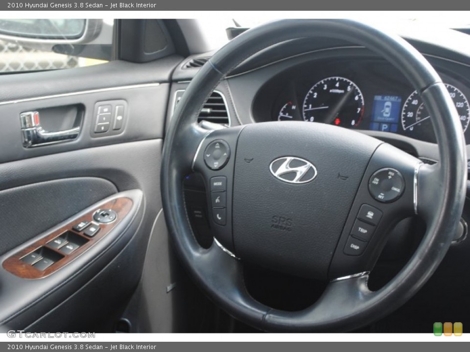 Jet Black Interior Steering Wheel for the 2010 Hyundai Genesis 3.8 Sedan #80209078