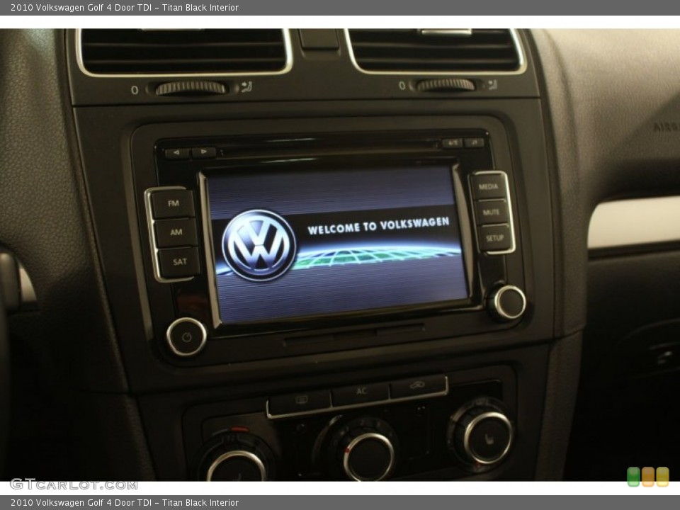 Titan Black Interior Controls for the 2010 Volkswagen Golf 4 Door TDI #80209186