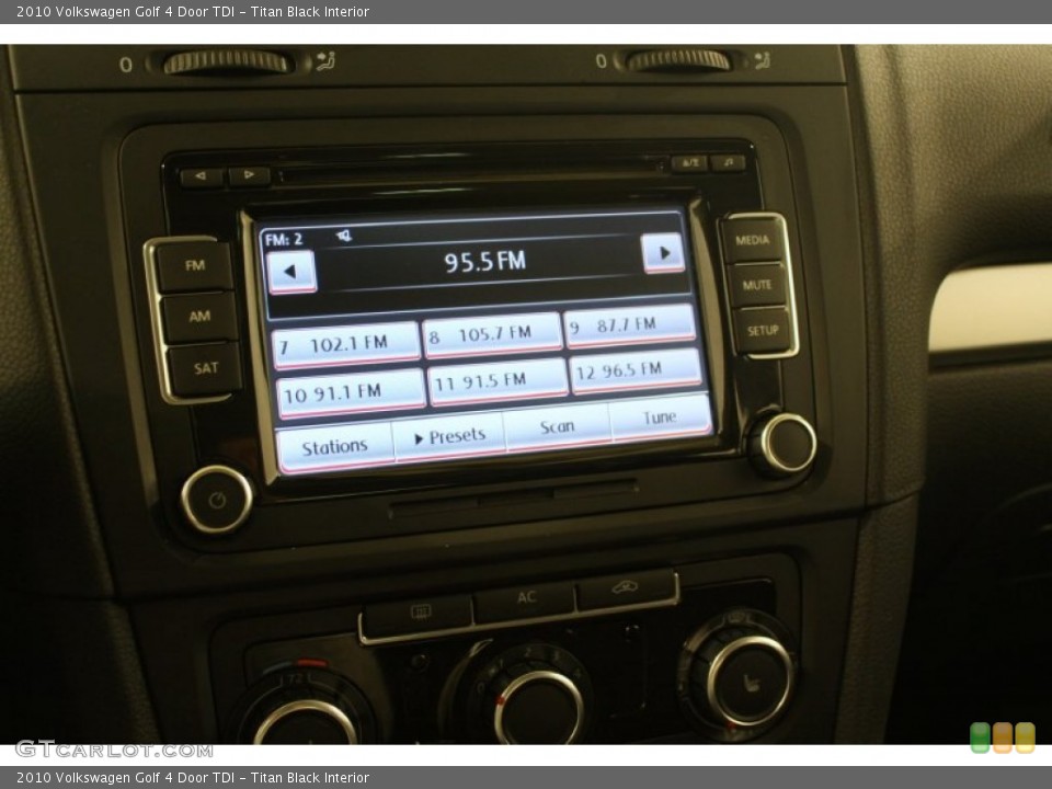 Titan Black Interior Audio System for the 2010 Volkswagen Golf 4 Door TDI #80209192