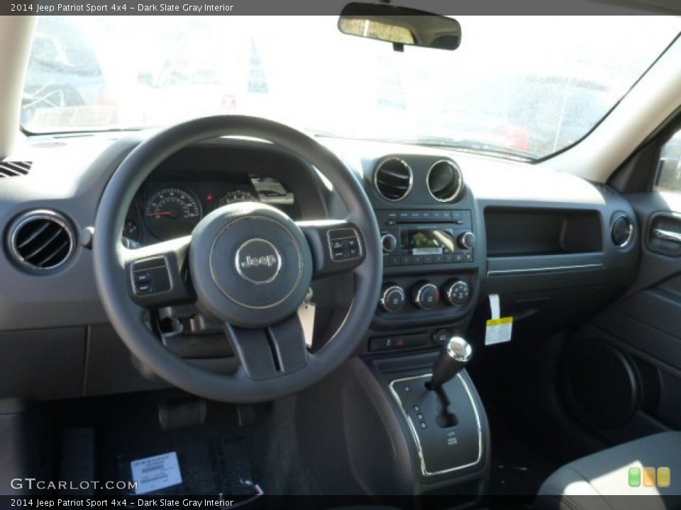 Dark Slate Gray Interior Dashboard for the 2014 Jeep Patriot Sport 4x4 #80209507