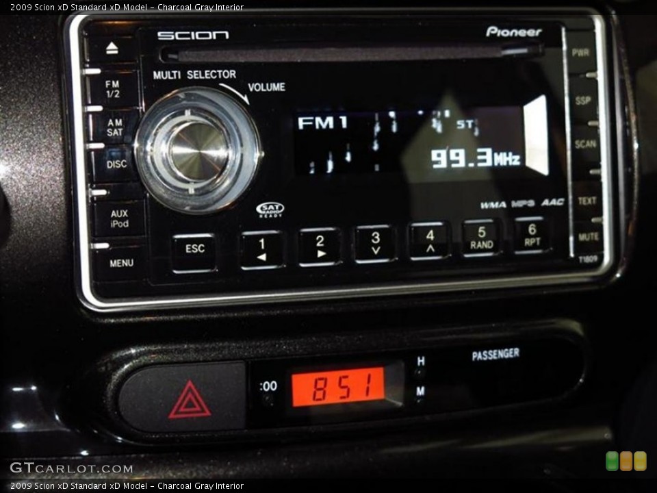 Charcoal Gray Interior Audio System for the 2009 Scion xD  #80209565
