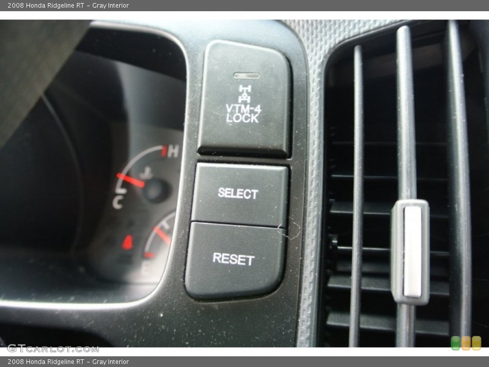 Gray Interior Controls for the 2008 Honda Ridgeline RT #80210392