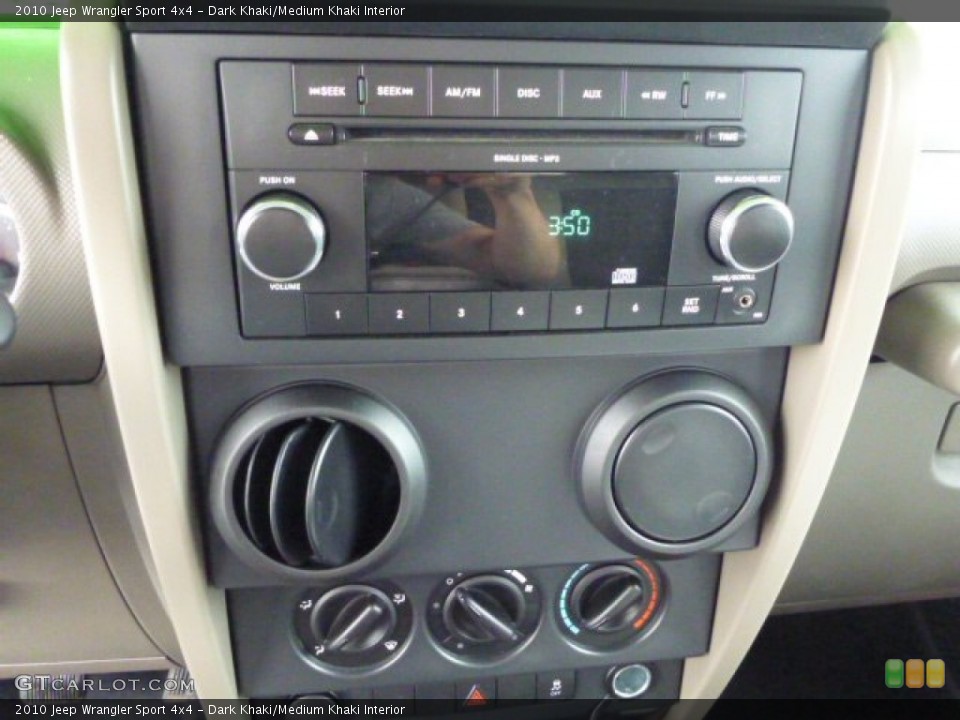 Dark Khaki/Medium Khaki Interior Controls for the 2010 Jeep Wrangler Sport 4x4 #80211007