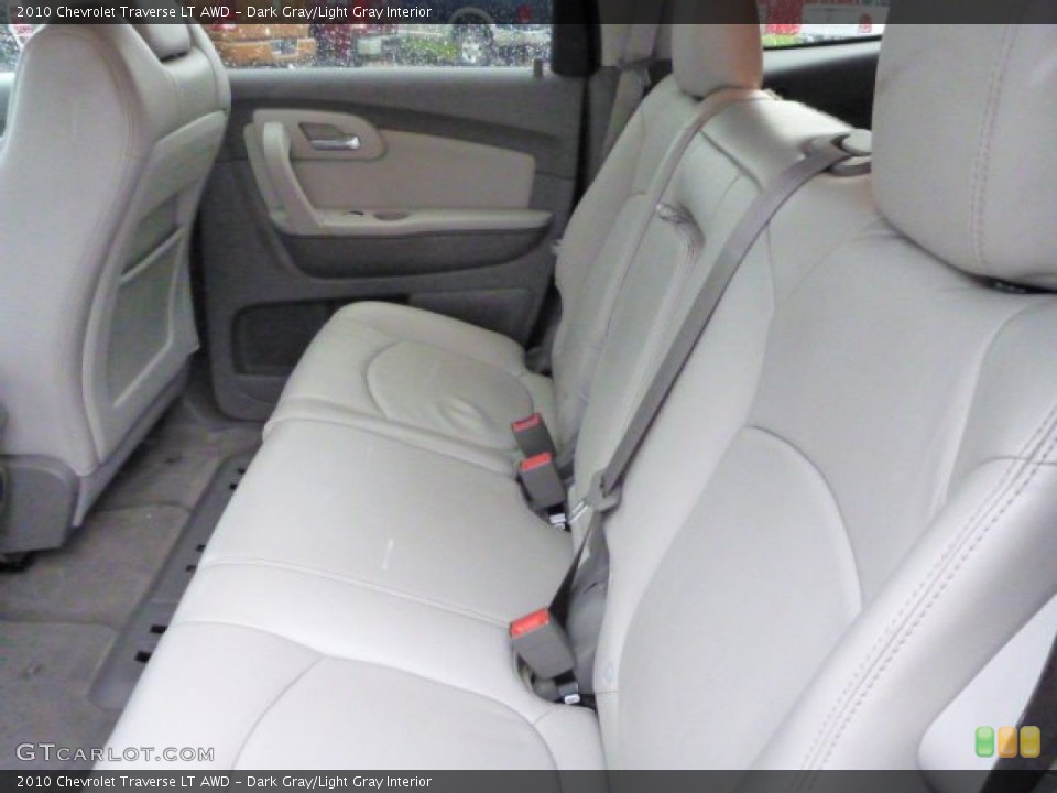 Dark Gray/Light Gray Interior Rear Seat for the 2010 Chevrolet Traverse LT AWD #80211208