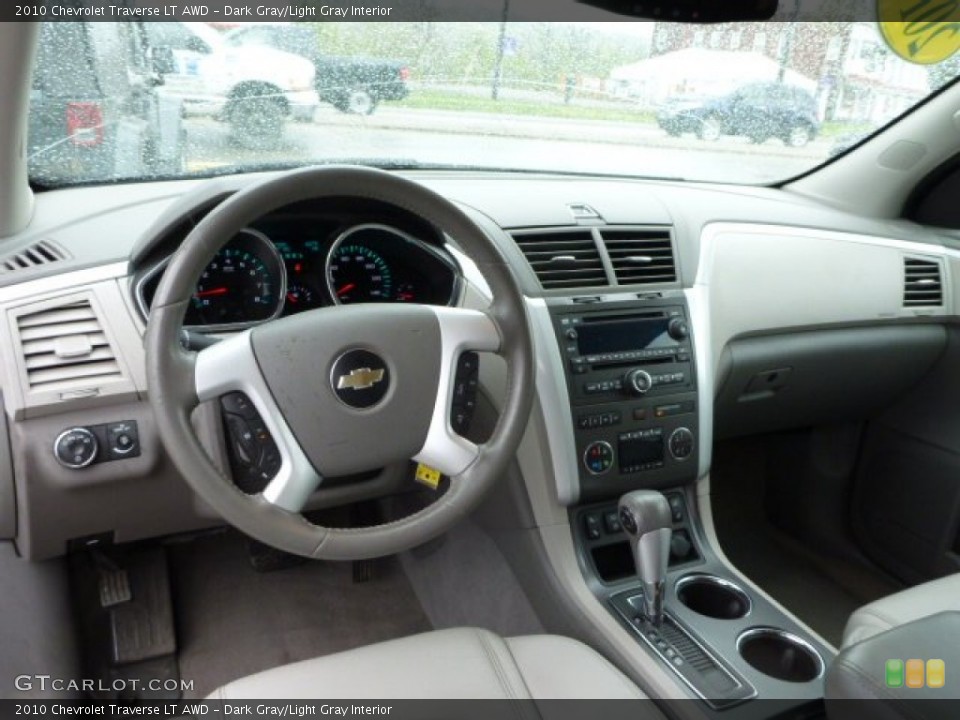 Dark Gray/Light Gray Interior Dashboard for the 2010 Chevrolet Traverse LT AWD #80211252