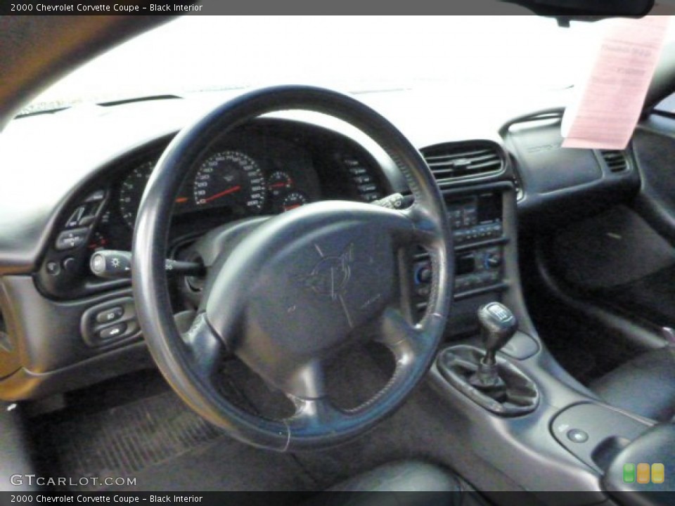 Black Interior Steering Wheel for the 2000 Chevrolet Corvette Coupe #80212216