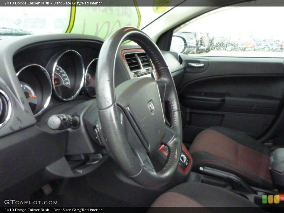 Dark Slate Gray/Red Interior Steering Wheel for the 2010 Dodge Caliber Rush #80213017