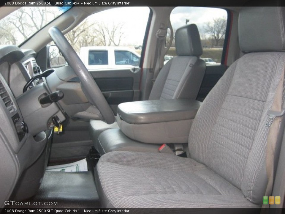 Medium Slate Gray Interior Front Seat for the 2008 Dodge Ram 2500 SLT Quad Cab 4x4 #80216648