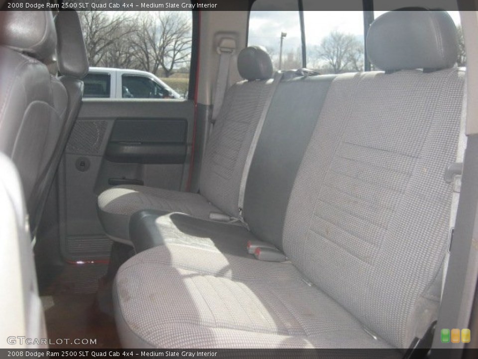 Medium Slate Gray Interior Rear Seat for the 2008 Dodge Ram 2500 SLT Quad Cab 4x4 #80216665