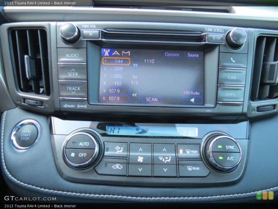 Black Interior Controls for the 2013 Toyota RAV4 Limited #80220830