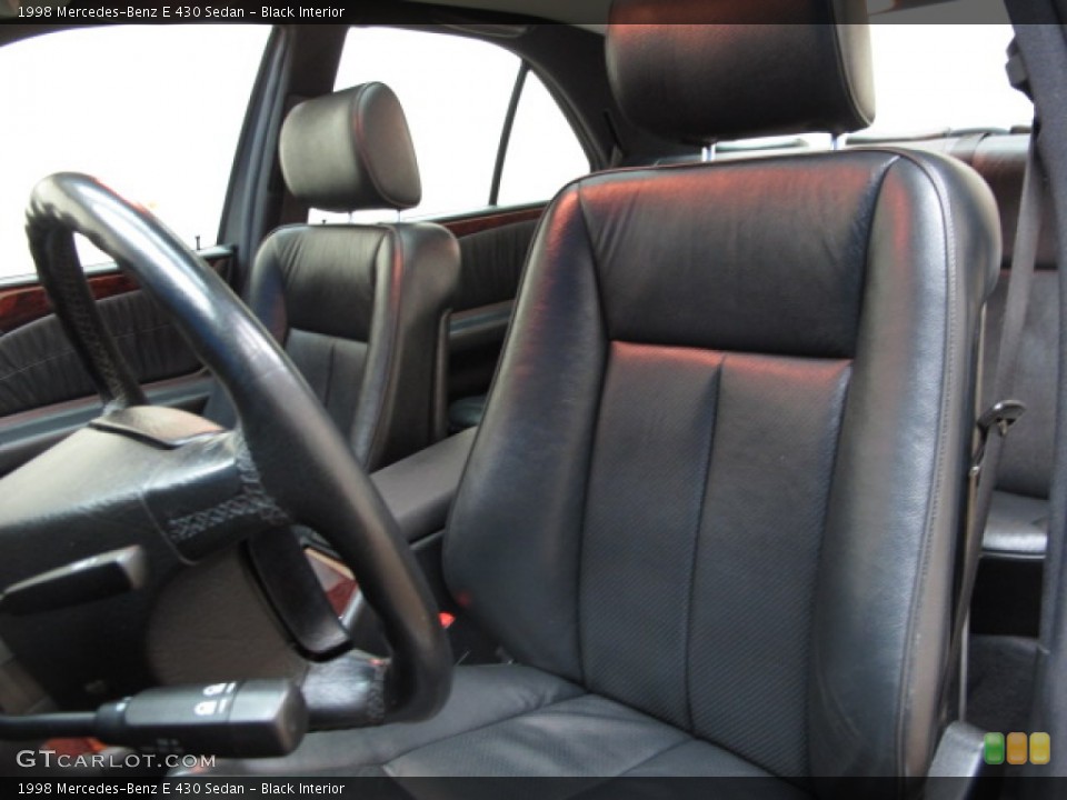 Black Interior Front Seat for the 1998 Mercedes-Benz E 430 Sedan #80221103