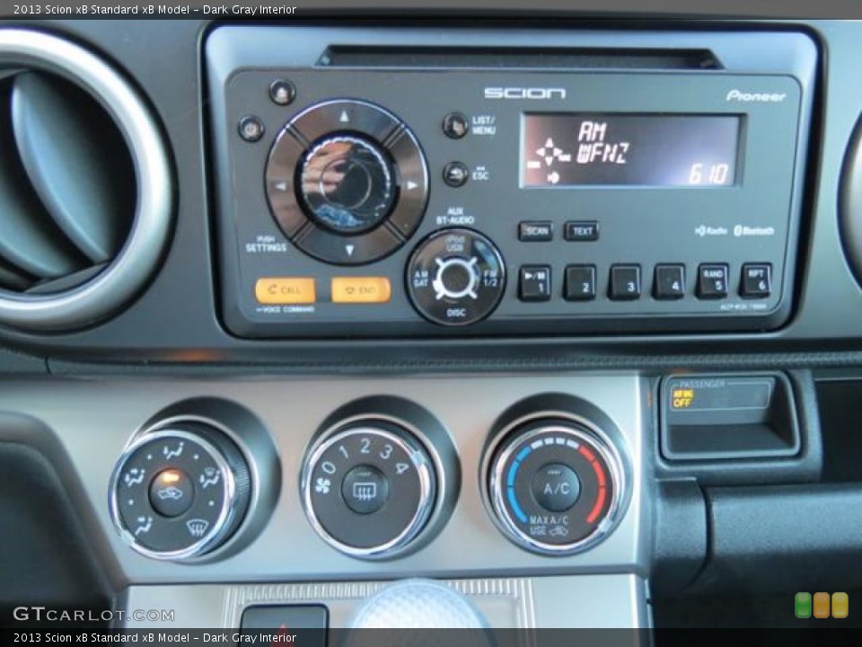 Dark Gray Interior Controls for the 2013 Scion xB  #80221119