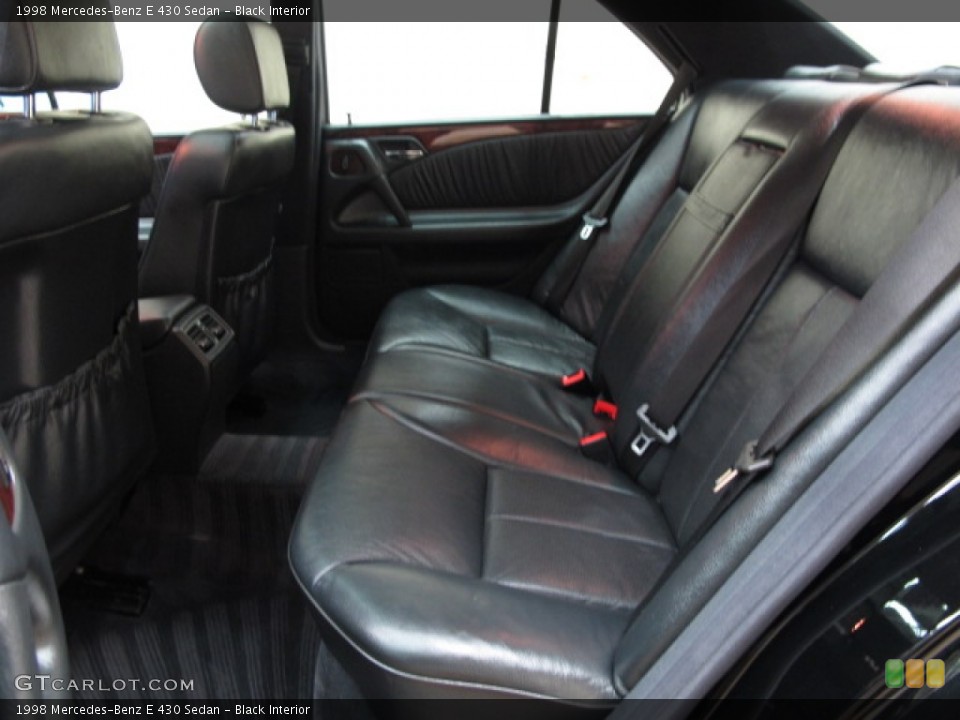 Black Interior Rear Seat for the 1998 Mercedes-Benz E 430 Sedan #80221123
