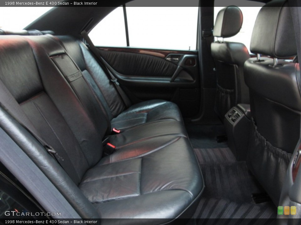 Black Interior Rear Seat for the 1998 Mercedes-Benz E 430 Sedan #80221152