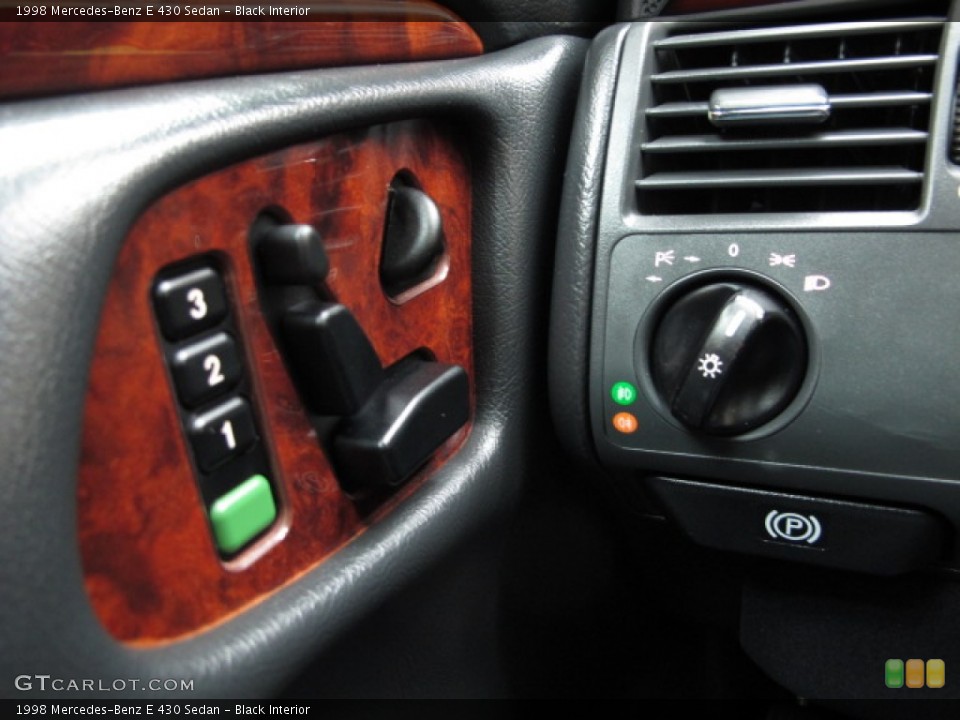 Black Interior Controls for the 1998 Mercedes-Benz E 430 Sedan #80221350