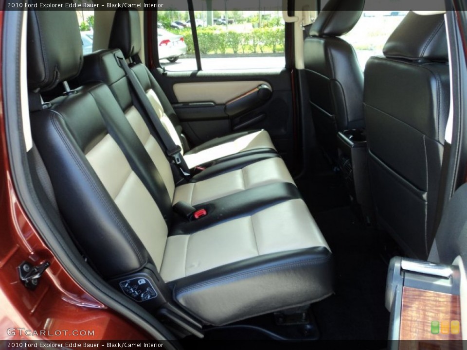 Black/Camel Interior Rear Seat for the 2010 Ford Explorer Eddie Bauer #80222446