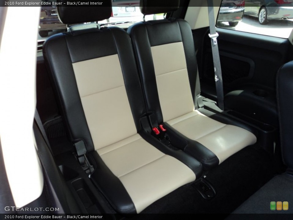 Black/Camel Interior Rear Seat for the 2010 Ford Explorer Eddie Bauer #80222452