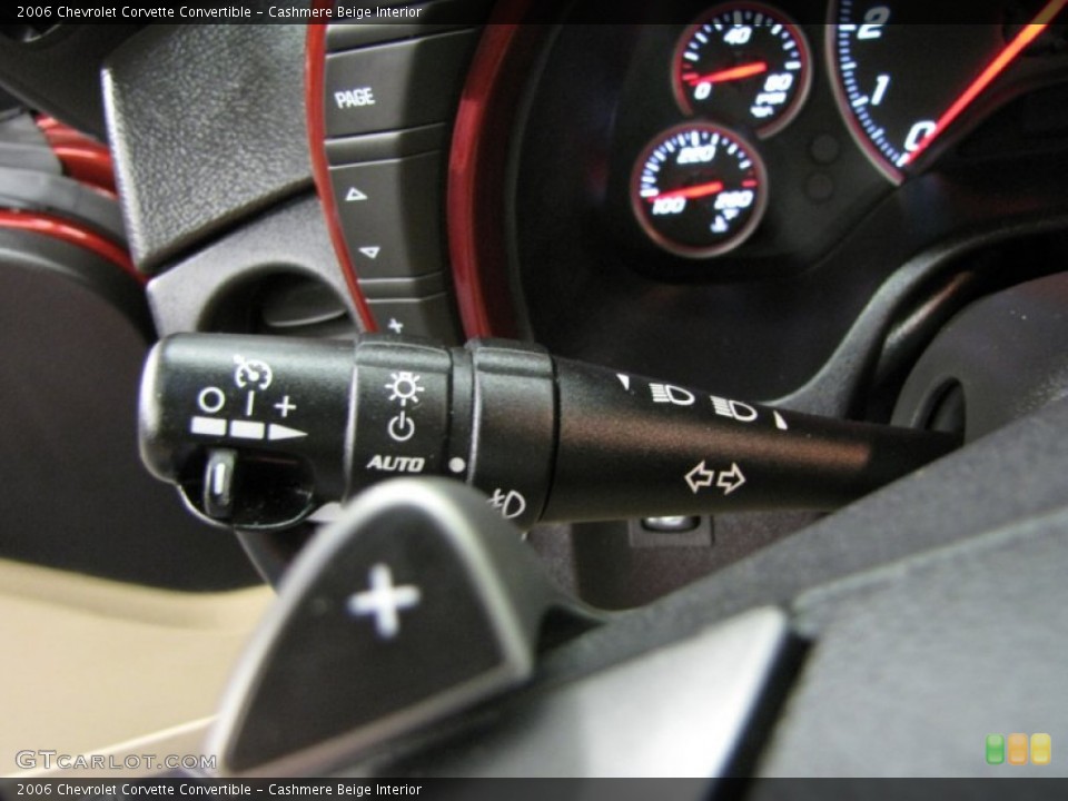 Cashmere Beige Interior Controls for the 2006 Chevrolet Corvette Convertible #80222891