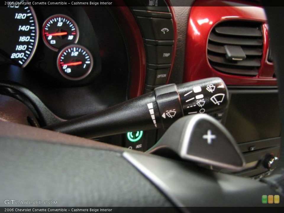 Cashmere Beige Interior Controls for the 2006 Chevrolet Corvette Convertible #80222899