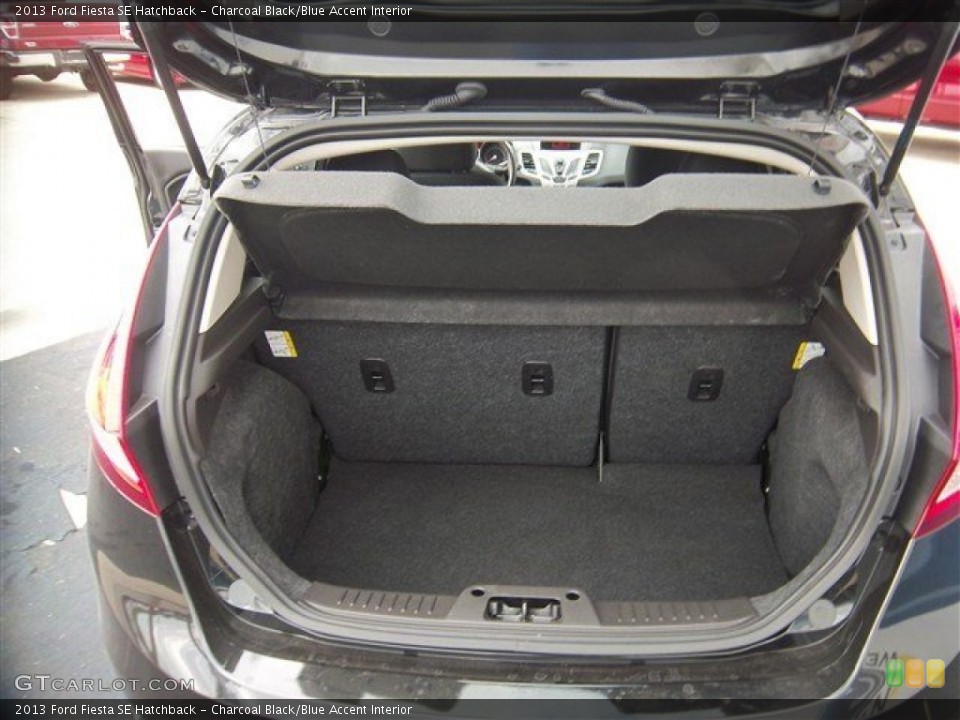 Charcoal Black/Blue Accent Interior Trunk for the 2013 Ford Fiesta SE Hatchback #80223404