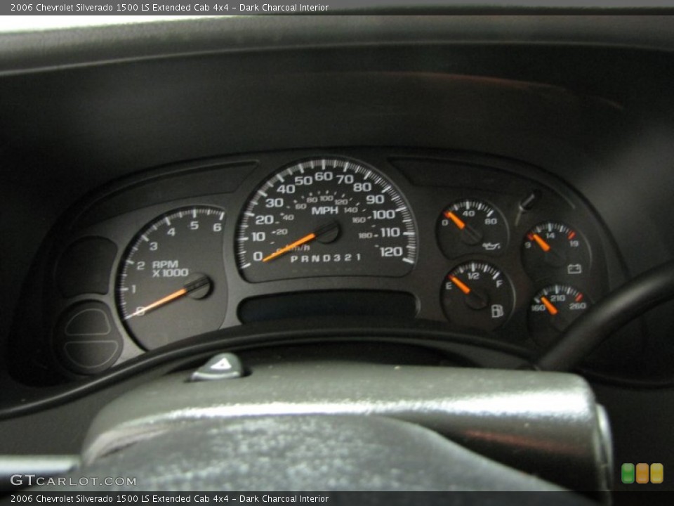 Dark Charcoal Interior Gauges for the 2006 Chevrolet Silverado 1500 LS Extended Cab 4x4 #80223865