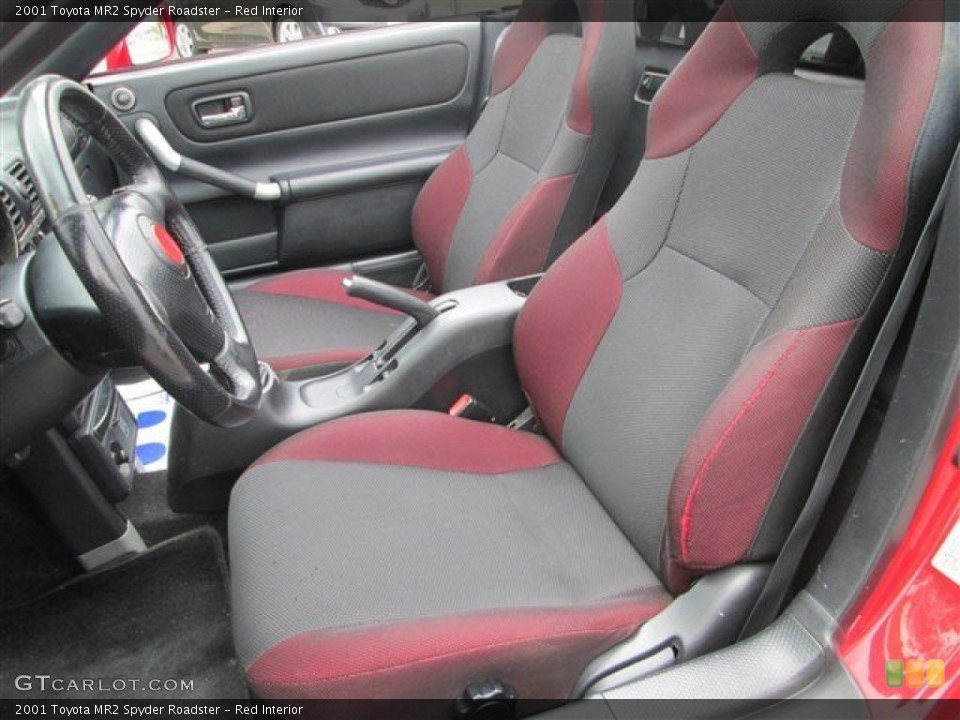 Red Interior Photo for the 2001 Toyota MR2 Spyder Roadster #80224672