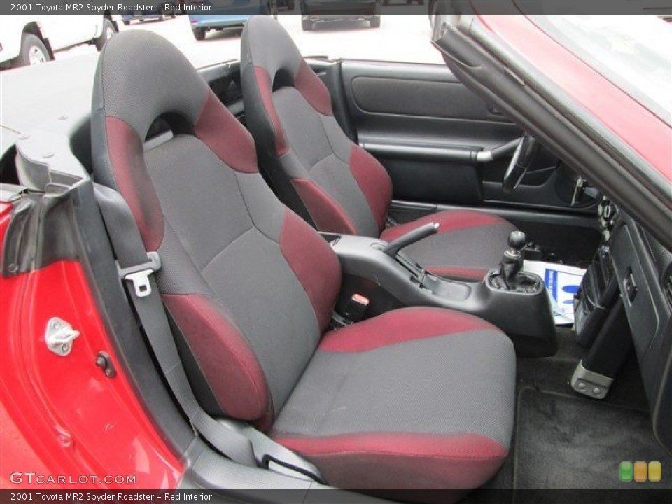 Red Interior Front Seat for the 2001 Toyota MR2 Spyder Roadster #80224687
