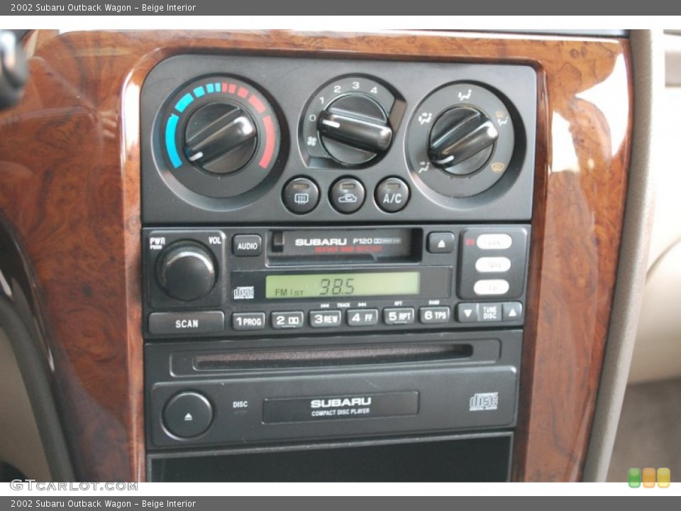 Beige Interior Controls for the 2002 Subaru Outback Wagon #80228882