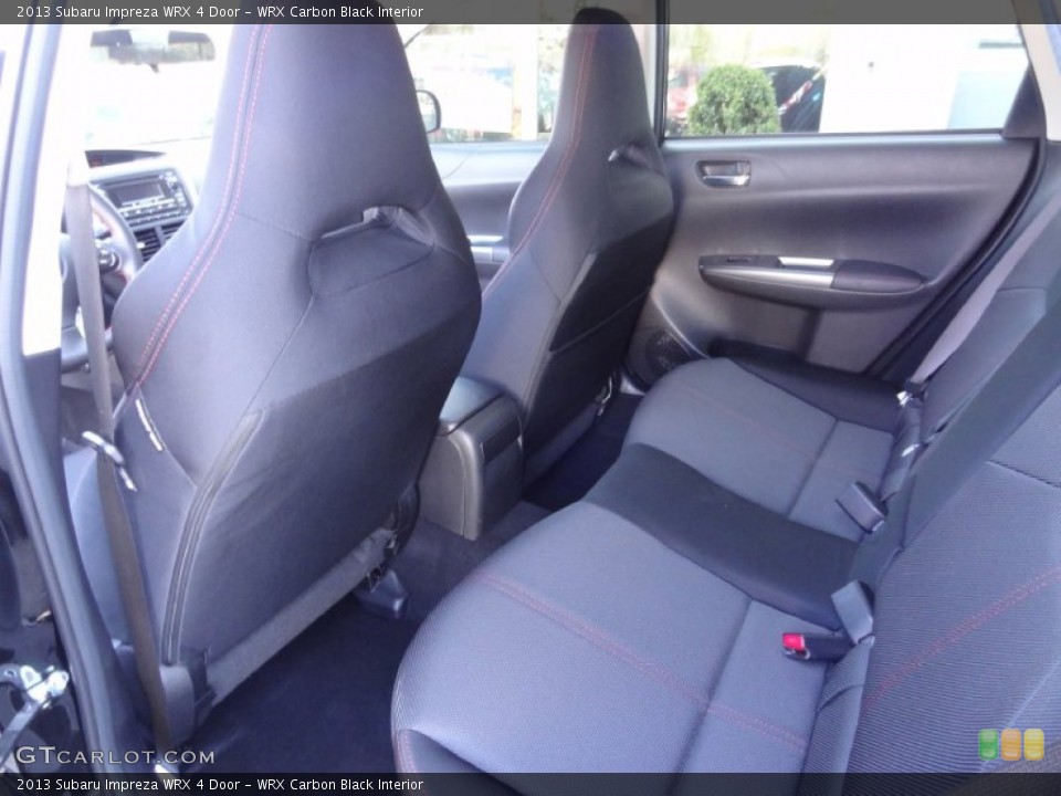 WRX Carbon Black Interior Rear Seat for the 2013 Subaru Impreza WRX 4 Door #80230277