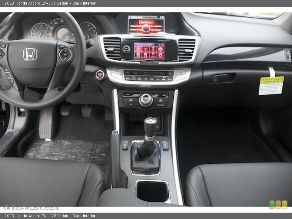 Black Interior Dashboard for the 2013 Honda Accord EX-L V6 Sedan #80232860