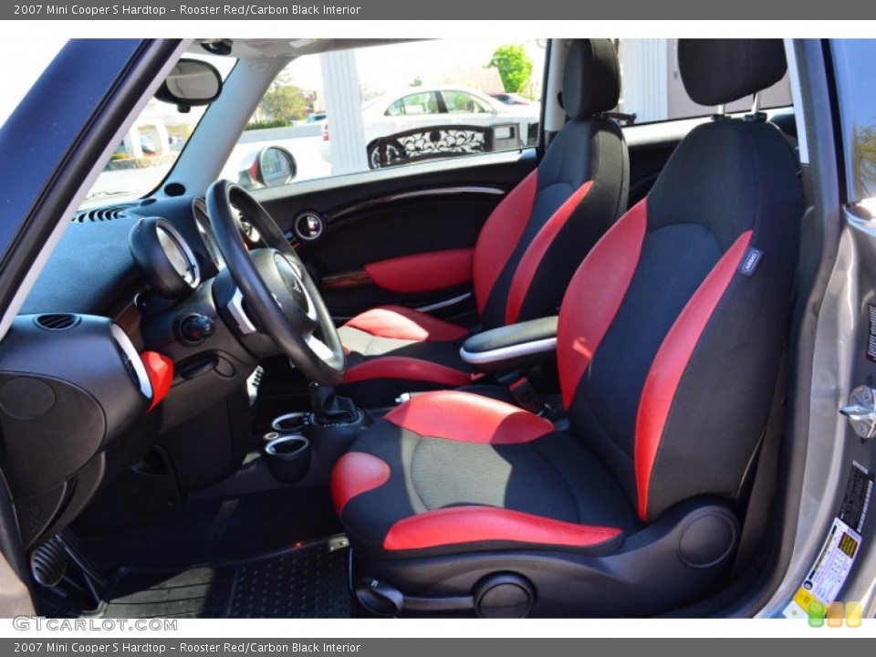 Rooster Red/Carbon Black Interior Front Seat for the 2007 Mini Cooper S Hardtop #80233229