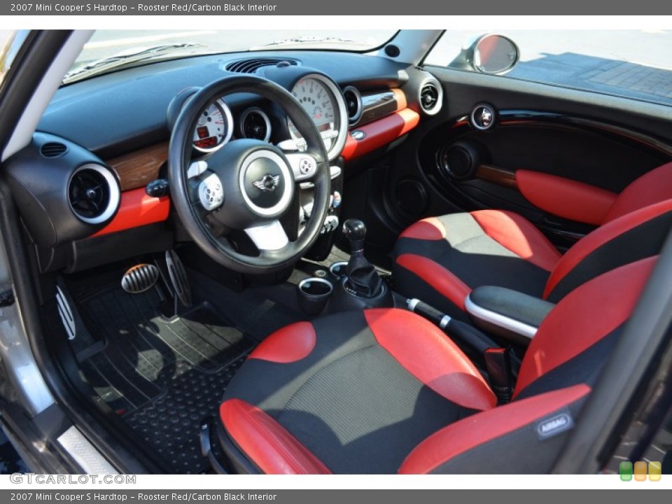 Rooster Red/Carbon Black Interior Photo for the 2007 Mini Cooper S Hardtop #80233247