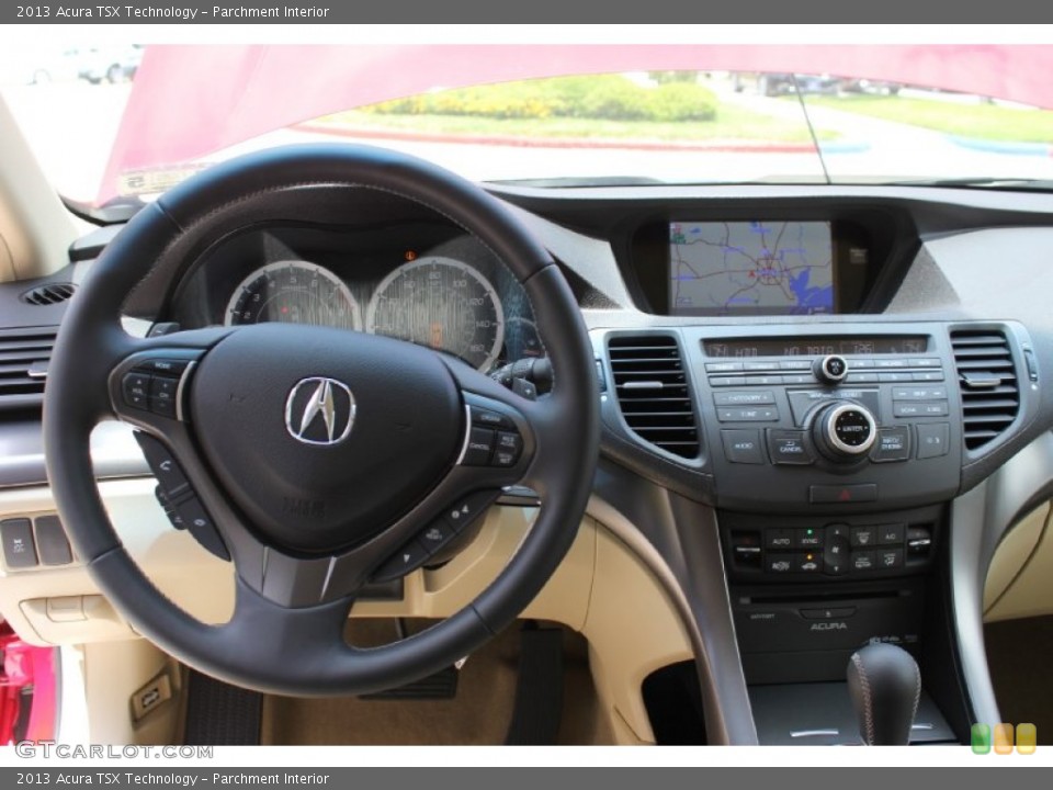 Parchment Interior Dashboard for the 2013 Acura TSX Technology #80234306