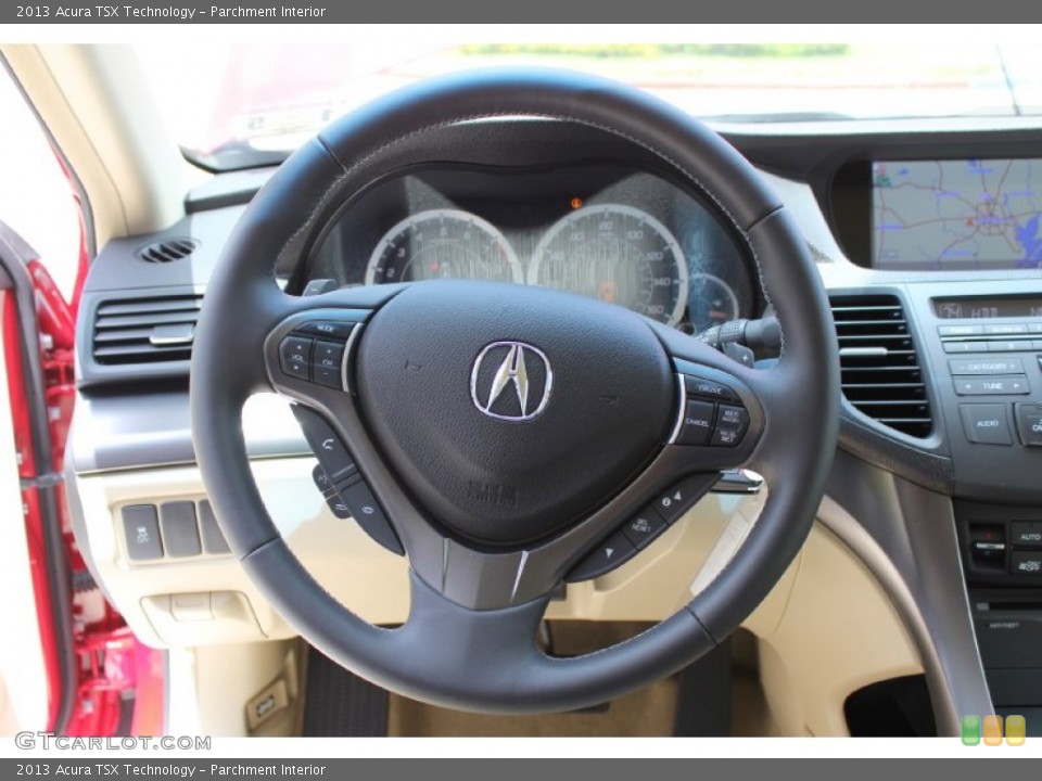 Parchment Interior Steering Wheel for the 2013 Acura TSX Technology #80234323