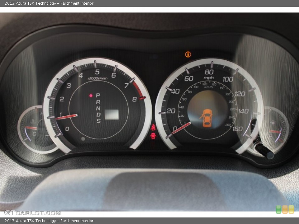 Parchment Interior Gauges for the 2013 Acura TSX Technology #80234426