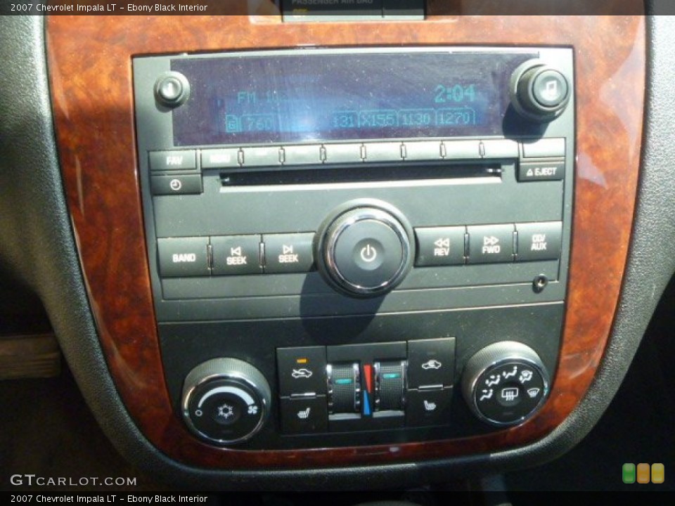 Ebony Black Interior Controls for the 2007 Chevrolet Impala LT #80237347