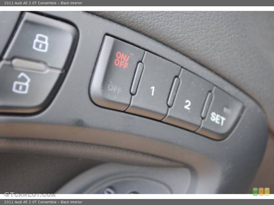 Black Interior Controls for the 2011 Audi A5 2.0T Convertible #80237558