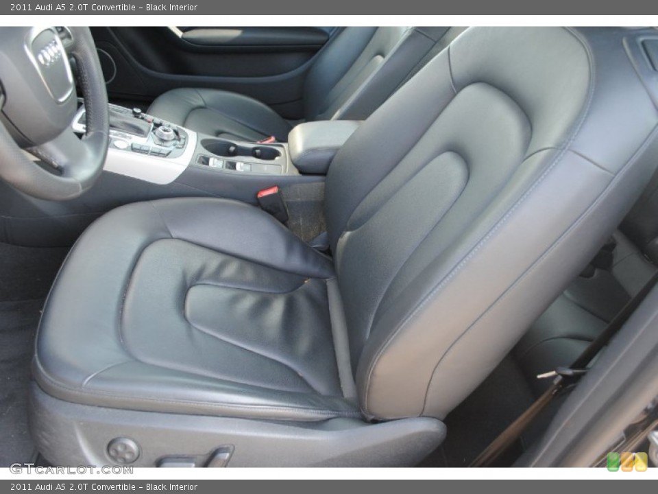 Black Interior Front Seat for the 2011 Audi A5 2.0T Convertible #80237658