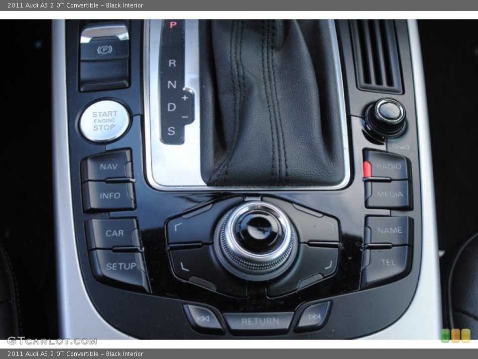 Black Interior Controls for the 2011 Audi A5 2.0T Convertible #80237765