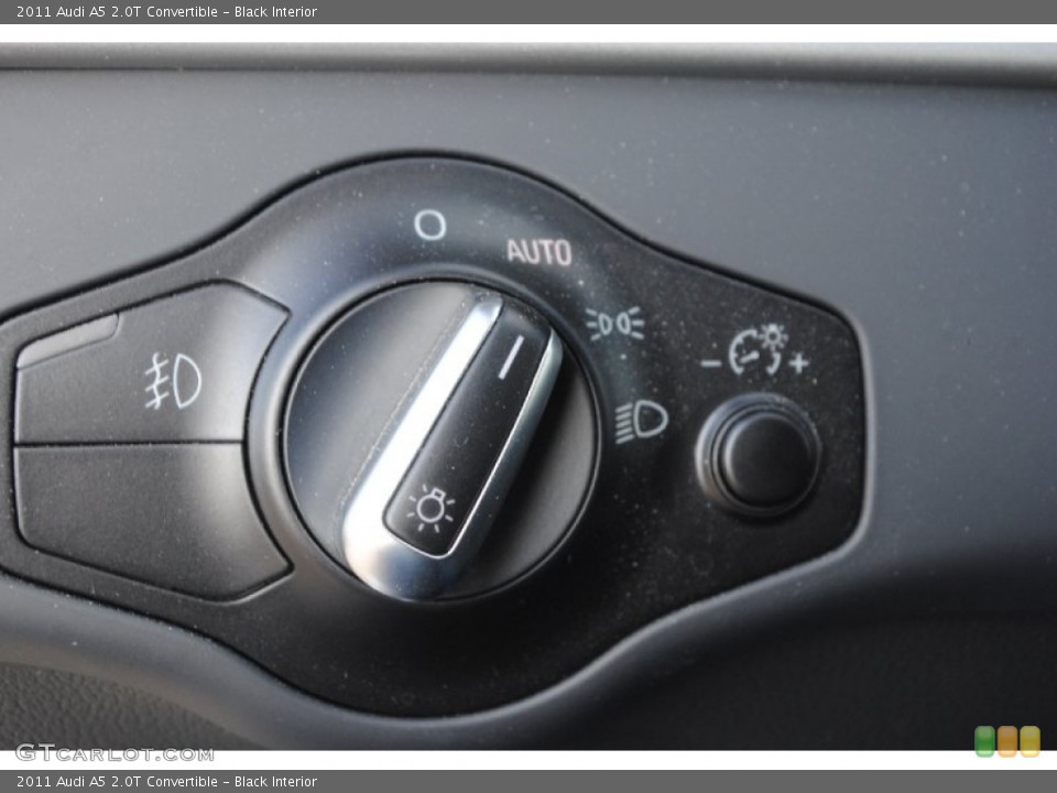 Black Interior Controls for the 2011 Audi A5 2.0T Convertible #80238010