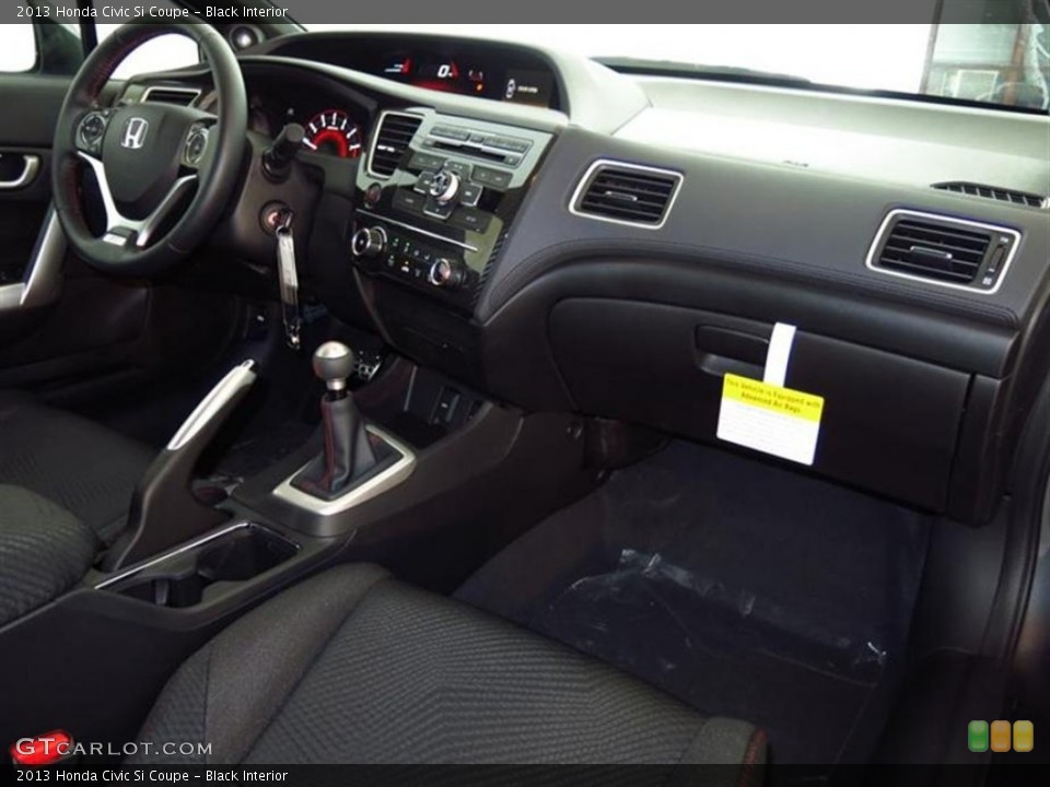 Black Interior Dashboard for the 2013 Honda Civic Si Coupe #80239256