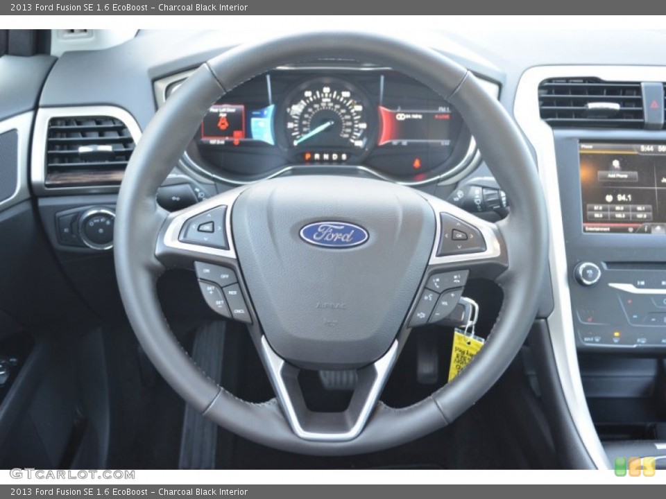 Charcoal Black Interior Steering Wheel for the 2013 Ford Fusion SE 1.6 EcoBoost #80241746